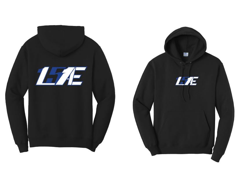 15L1AE Logo Black Pullover Hoodie