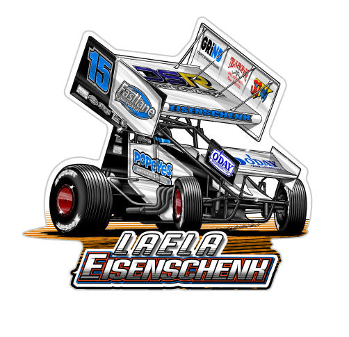 Donny Schatz Racing DSR Duo Laela Eisenschenk Sprint Car Decal