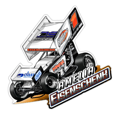 Donny Schatz Racing DSR Duo Amelia Eisenschenk Sprint Car Decal