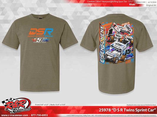 2024 DSR Twins Sprint Car T-Shirt Khaki