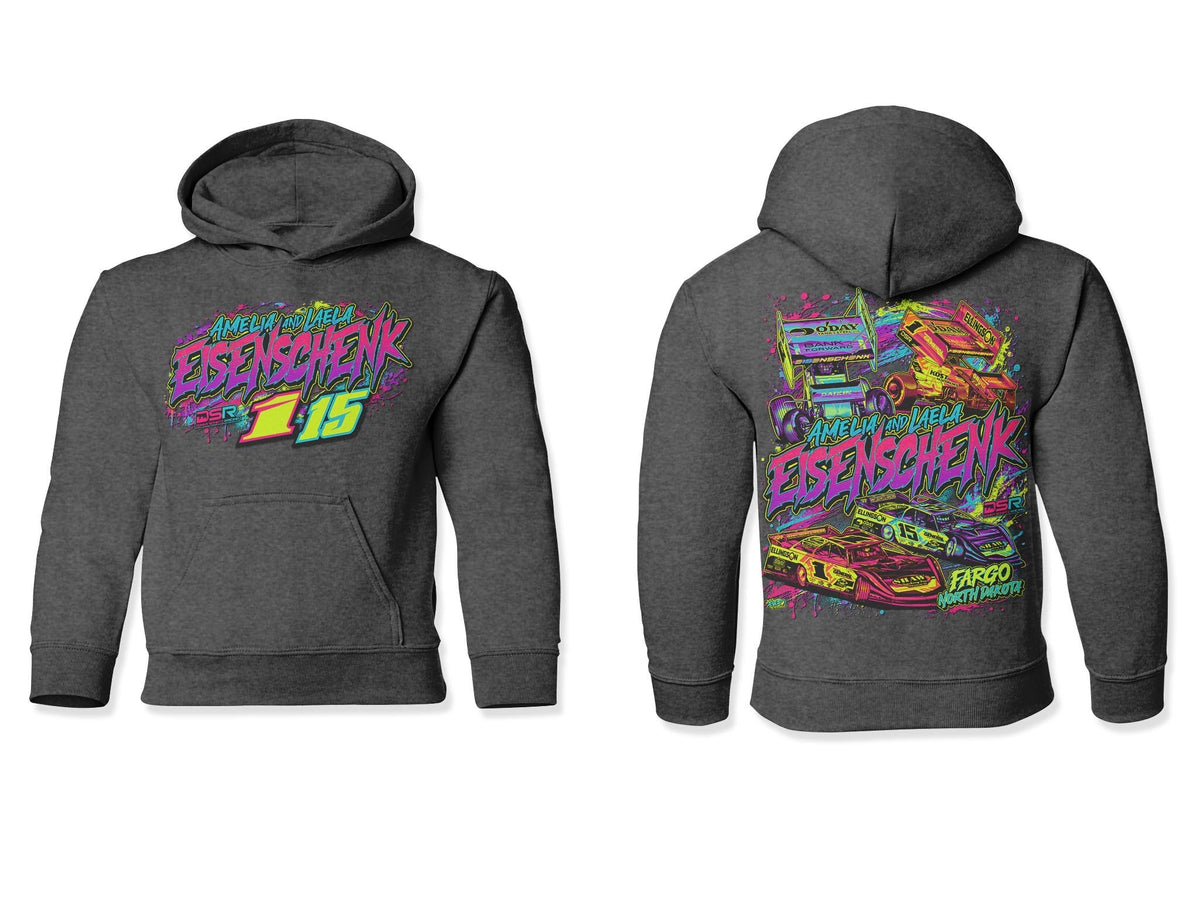 2026 Eisenschenk FLO Youth Hoodie Heather Grey